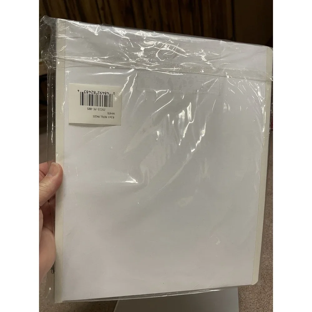 Westrim Crafts Hinged Pages 8.5x11 Strap 13 Pages x 5 Slip On Page Protectors